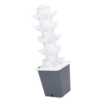 Hydroponic Growing System Tower 25 Holes Mini Column Indoor Vertical Garden For - Image 1 of 4