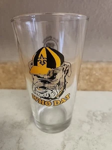 The Bulldog Bar New Orleans Canal Blvd Who Dat Pint Glass - Picture 1 of 6