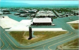 UT, Utah  HILL AIR FORCE BASE~AFB Bird's Eye View  VINTAGE Military Postcard - Picture 1 of 2