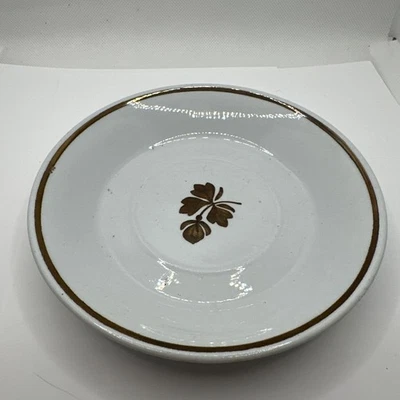 Alfred Meakin Royal Ironstone China Saucer Yea Leaf Copper Luster 6” - Image 1 of 4