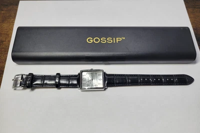 Reloj Gossip "BELIEVE" Cuero Simulado Negro en Estuche Nunca Usado Foto 1 de 4
