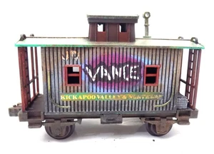 O / LIONEL / CABOOSE / BOBBER / JD VANCE TRAIN / CUSTOM / FREIGHT CAR / GIFT - Picture 1 of 5