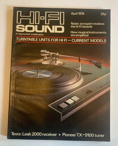 Hi-Fi Sound April 1974 Vtg Magazine, Simon & Garfunkel, Hendrix themed ads - Imagen 1 de 19