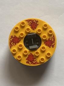 LEGO Bright Light Orange Turntable 6x6x1 Ninjago Spinner 98318c09pb01 Set 9561