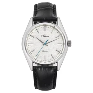 Chameri Quartz Watch Seiko VH31 Movement Stainless Steel Sapphire 40mm White Bi - Picture 1 of 6
