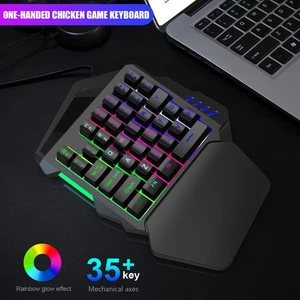 ✈ J50 OneHanded Gaming Mouse Keyboard Set Computer Accessory For Win2000 / - Picture 1 of 12