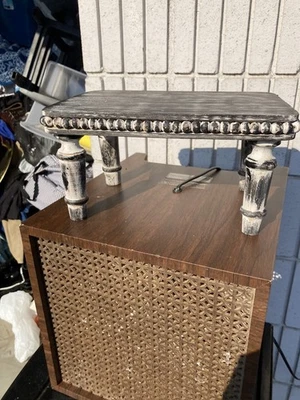 Tommy Bahama Taburete de Pie de Madera Dormitorio Sala Taburete Pequeño Foto 1 de 4