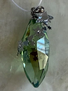 Original Swarovski Weihnachten Peridot Silber Schirm Kristall Ornament #1144686 - Bild 1 von 7