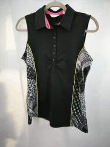 Callaway Women's Sleeveless Golf Polo Shirt Size S Black - Picture 1 of 7