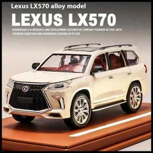 1:24 Lexus LX570 Off Road SUV Diecast Car Model High Simulation Kids Toy Gift - Picture 1 of 24