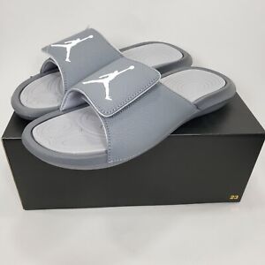 Nike Air Jordan Cool Grey Hydro 6 Slides Mens Sizes 10, 11, 12, 13 Gray Sandals