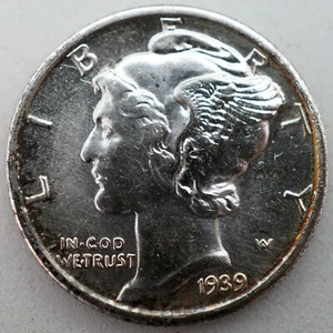 1939-S Mercury Dime UNC - Picture 1 of 2