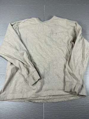 Camiseta Red Head Brand Co Crema Manga Larga Bolsillo Hombre Talla L Foto 1 de 3