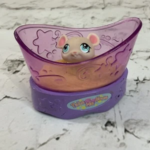 Hasbro LPS Littlest Pet Shop Mouse  In Cage Pink Purple - Picture 1 of 5