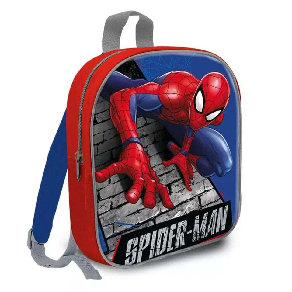 Marvel Spider-Man Rucksack Kindergarten Tagesmutter Kinder Tasche 29cm - Bild 1 von 1