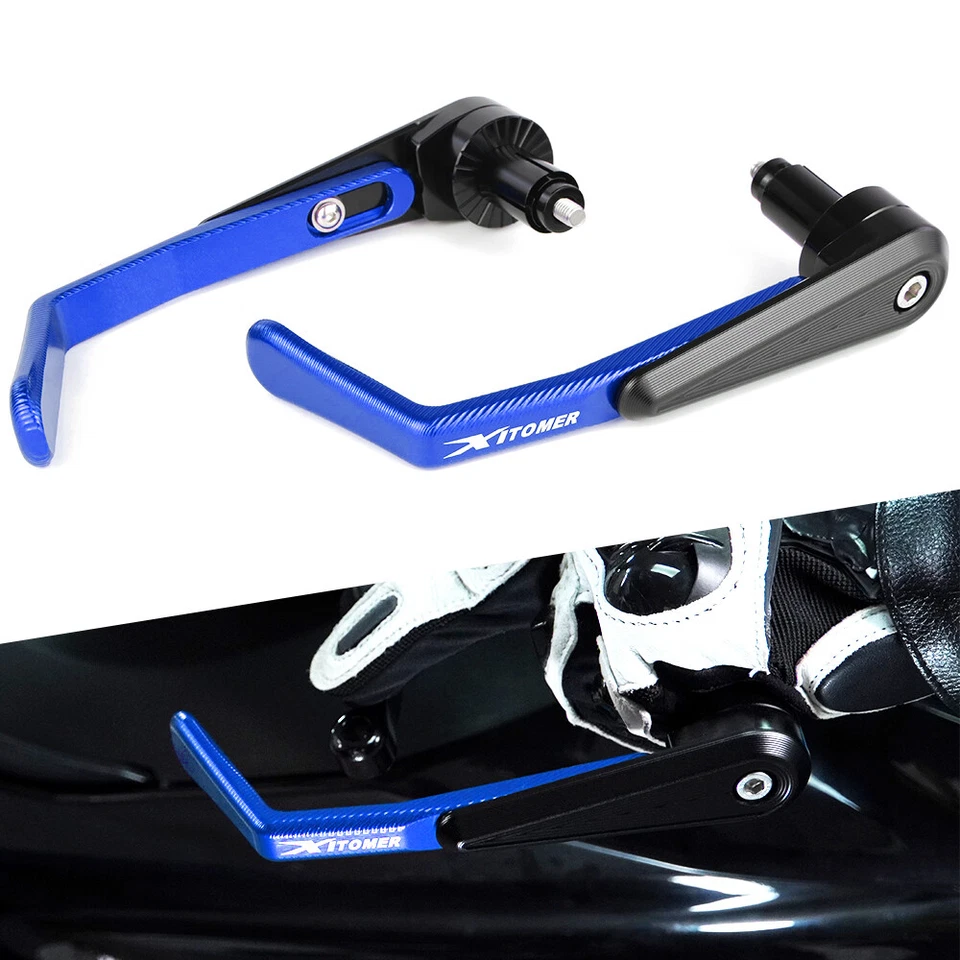 Protector de empuñaduras de manillar de aluminio apto para Yamaha SR400/Aniversario 14-  Foto 1 de 4