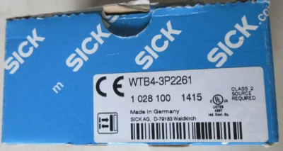 NEW SICK WTB4-3P2261 Photoelectric Proximity Sensor - Image 1 of 3