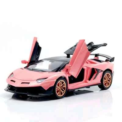 1:32 Lamborghi Alloy Car Model Sports Car Kid Toy Gift Diecast Scale Model Pink - Image 1 of 4