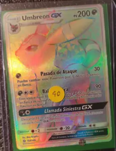 Pokemon TCG Umbreon GX Sun & Moon #154/149 Rainbow Secret Rare Spanish Edition - Imagen 1 de 1