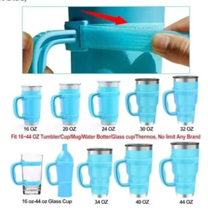 Anti-Rutsch verstellbarer Bechergriff für 20 bis 40 Unzen von Yeti, RTIC, Ozark Trail - Bild 1 von 4