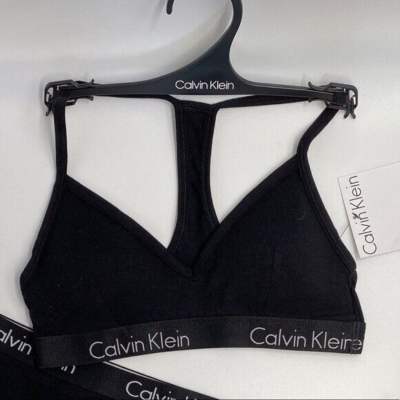 Calvin Klein Cotton Black Bras & Bra Sets for Women for sale