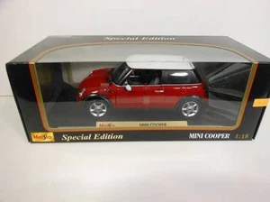 Maisto Mini Cooper Red (Die-cast - 1:18 Scale) - Picture 1 of 1