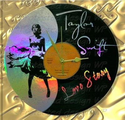 Taylor Swift-Fearless - Découpe Laser Sur Vinyle-Horloge - DECO PASSION - Photo 1/2
