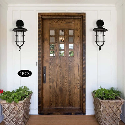 Lámpara de Pared Exterior Antigua Linterna Interior Lámpara Aplique Porche sin Bombilla E2 Foto 1 de 4
