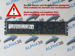 Skhynix 16 GB DDR3-1600 PC3L-12800R HMT42GR7AFR4A-PB CL11 135V Server Ram - Bild 1 von 1