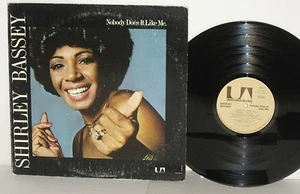 SHIRLEY BASSEY Nobody Does It Like Me LP VG+ Vinyl 1974 UALA214G Jazz Vinyl - Imagen 1 de 1