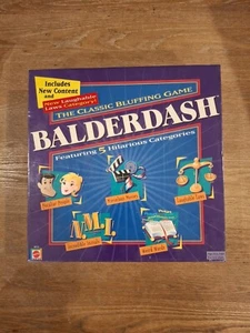 NEW Balderdash "The Classic Bluffing Game" Mattel 2003 Adult Party Game Sealed - Picture 1 of 4