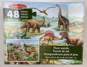 Melissa and Doug Dinosaurs Floor Puzzle 48 Pieces 3X2 Feet NEW Sealed - Picture 1 of 9