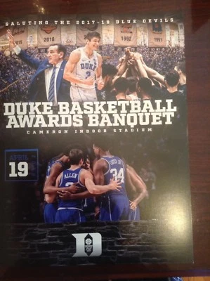 NEW Duke Men's Basketball 2017-18 Banquet Program - Image 1 of 4