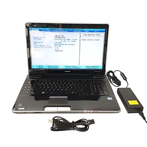 Toshiba Satellite P500 18.4'' Laptop i7 Q740 8GB RAM No HDD/OS Boots/Bios H3144 - Picture 1 of 17