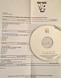 RADIO SHOW: KING BISCUIT HOUR 4/26/04 ROBIN TROWER & PAT TRAVERS LIVE IN CONCERT - Picture 1 of 1