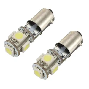 LED T4W BA9S 233 5 SMD CANBUS SUPER BRIGHT WHITE ERROR FREE SIDELIGHT BULBS 5050 - Picture 1 of 4