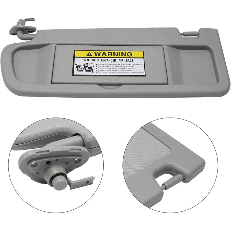Gray Left Driver Side Sun Visor For 2006-2011 Honda Civic 83280-SNA-A01ZC Foto 1 de 4