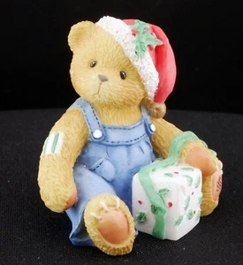 Cherished Teddies ~ Junge mit Overalls und Weihnachtsmannhut 707317 c2000 - Bild 1 von 3