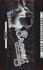 2005 Playoff Prestige Prestigious Pros Red Baseball Card #85 Andruw Jones /700