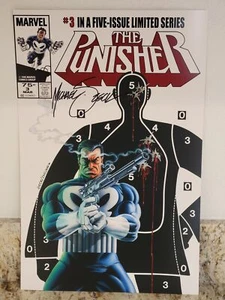 Impresión artística de Punisher #3 firmada por el artista Mike Zeck 11x17 con certificado de autenticidad Marvel Comics - Imagen 1 de 3