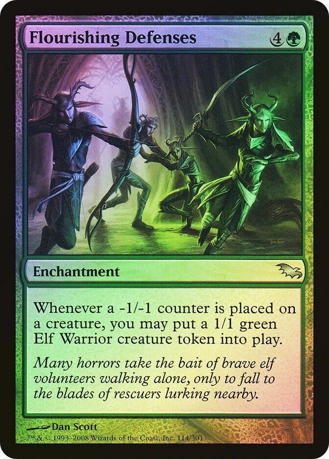 MTG  Foil Flourishing Defenses  - Shadowmoor - Image 1 of 1
