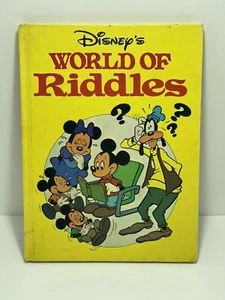 DIsney's World of Riddles Hardback Book Vintage 1979 - Imagen 1 de 23