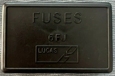 NEW LUCAS FUSE BOX COVER LAND ROVER SERIES 3 MINI COOPER 6FJ LU54382781 575395 - Image 1 of 2