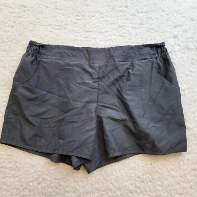 Tek Gear Running Athletic Active Shorts L Charcoal Gray Pull On Elastic Waist - Image 1 of 4