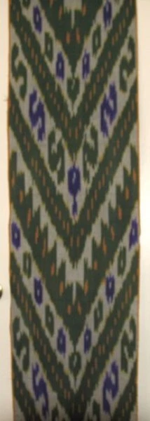 11 Yard HAND MADE UZBEK Natural 100% COTTON IKAT FABRIC # 8975 - Image 1 of 1