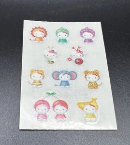 Vintage Hello Kitty Costume Stickers Sheet 2002 - Picture 1 of 2