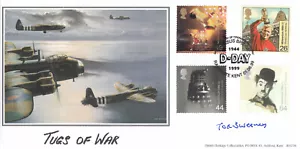 (140932) Tugs of War SIGNED Entertainers Tale GB BHC FDC Pegasus Bridge 1999 - Picture 1 of 2