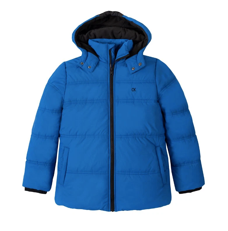 New Calvin Klein Jeans Big Boy's Puffer Jacket Size S, M, L, and XL MSRP $110 - Image 1 of 1