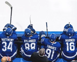 Toronto Maple Leafs "Core Four" banco superior 8x10 NHL foto de hockey - Imagen 1 de 1