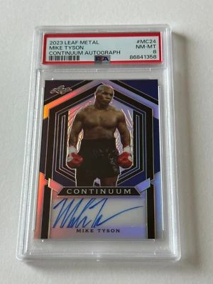 2023 Leaf MIKE TYSON Continuum AUTOGRAPHED Signed AUTO Card /393 Exclusive PSA 8 - Image 1 of 4
